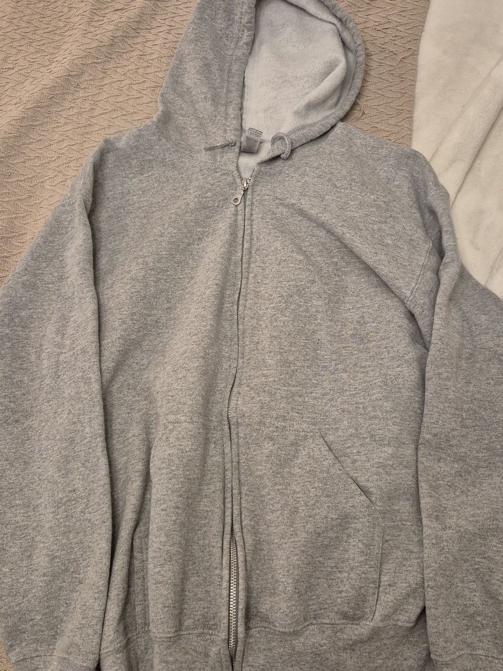 Gildan Light Gray Heavy Blend Zip Hoodie